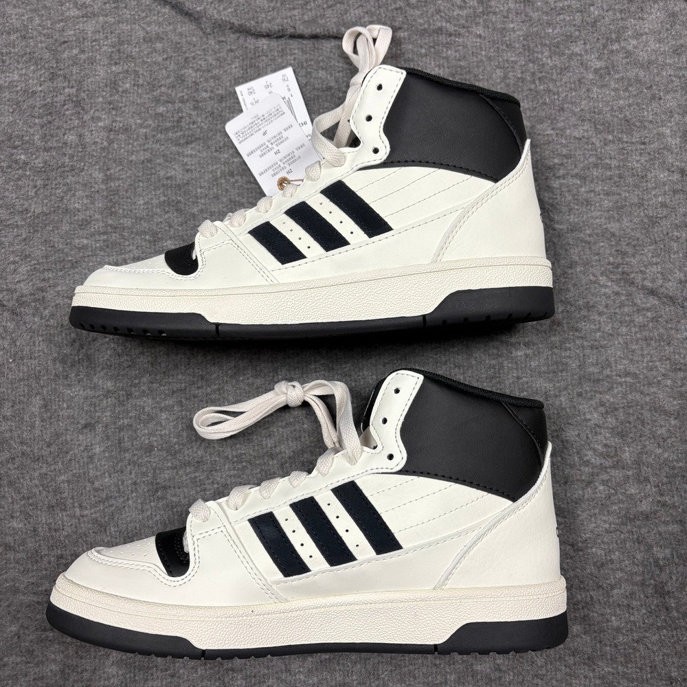 Adidas Break Start Mid Top Women 7.5 Basketball Sneakers White Black Court New - Picture 7 of 16